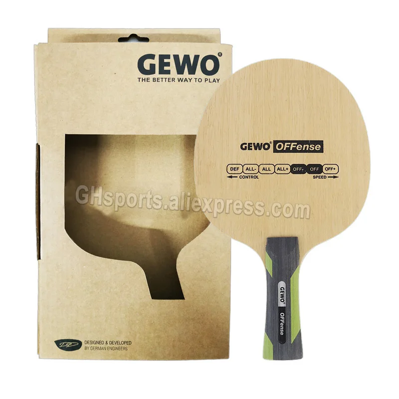 

GEWO POWER OFFENSE Table Tennis Blade / Racket (OFF- & OFF) 5 Ply Wood Original GEWO Ping Pong Bat / Paddle