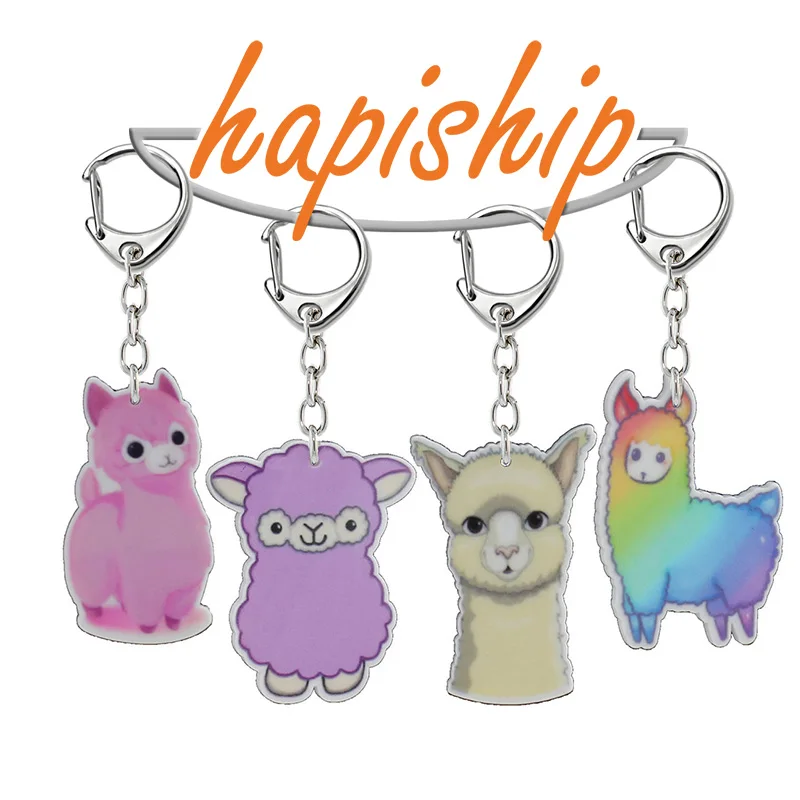 Hapiship новинка 2018 лидер продаж модные акриловые брелки ручной работы в виде