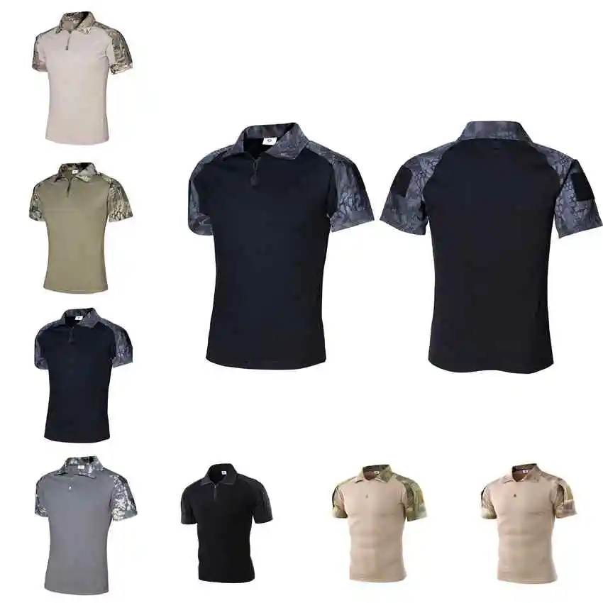 

Men's Short Sleeve Combat T-Shirt Perfet Gift for Hiking Climbing Camping Hunting Fishing mountaineering Fishing Cycling Outdoor