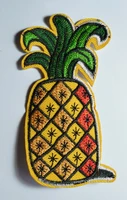1x pineapple tropical fruit embroidered applique iron on patch %e2%89%88 5 9 2 cm