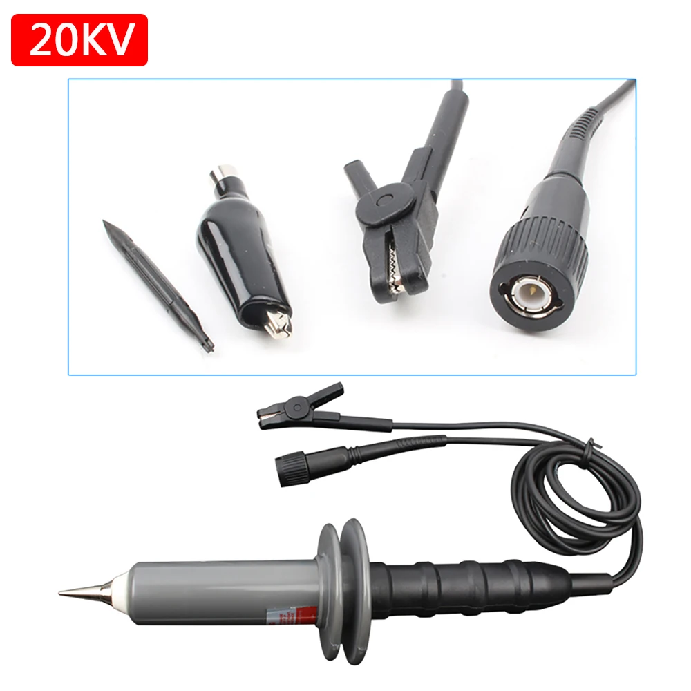 Новый зонд высокого напряжения серии HVP для осциллографа до 20 кВ, с коэффициентом ослабления 1000Х, полосой пропускания 10 МГц, постоянным напряжением 5 кВ / 10 кВ / 15 кВ / 20 кВ.