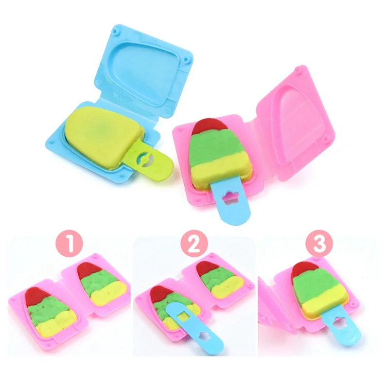 3D Развивающие игрушки DIY Ручная работа мука Зеленая глина Красочные пластиковые