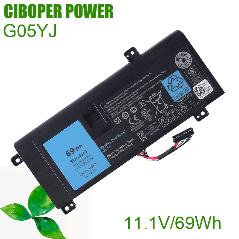 Фото CP аккумулятор для ноутбука Y3PN0 8X70T G05YJ 11,1 В 69 Втч для Alienware 14 A14 M14X R3 R4 серии Alienware ALW14D ALW14D-4528 14D-1528 №2