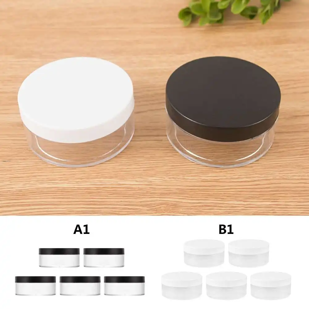 5 шт. 50 г контейнер для порошка многоразовый косметический сито Jar свободные