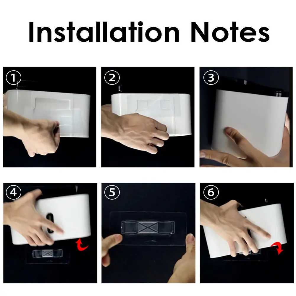 

Multi-function Adhesive Shower Shelf and Tissue Holder Wall Mounted Drill-Free Bathroom Organizer Tissue Box