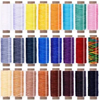 816colors 33yards waxed thread leather sewing threadhand stitching thread for hand sewing leather and bookbinding