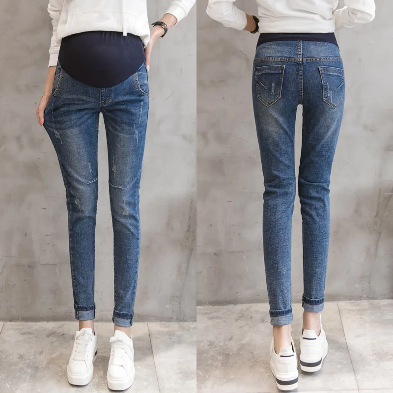 Джинсы высокого качества штаны для беременных Одежда детские кормления
