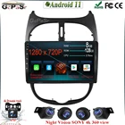 DSP IPS 9 ''Android 11 для Peugeot 206 2000 -2016 мультимедийный видео аудио Gps android Авто 1280*720 экран без DVD 2DIN