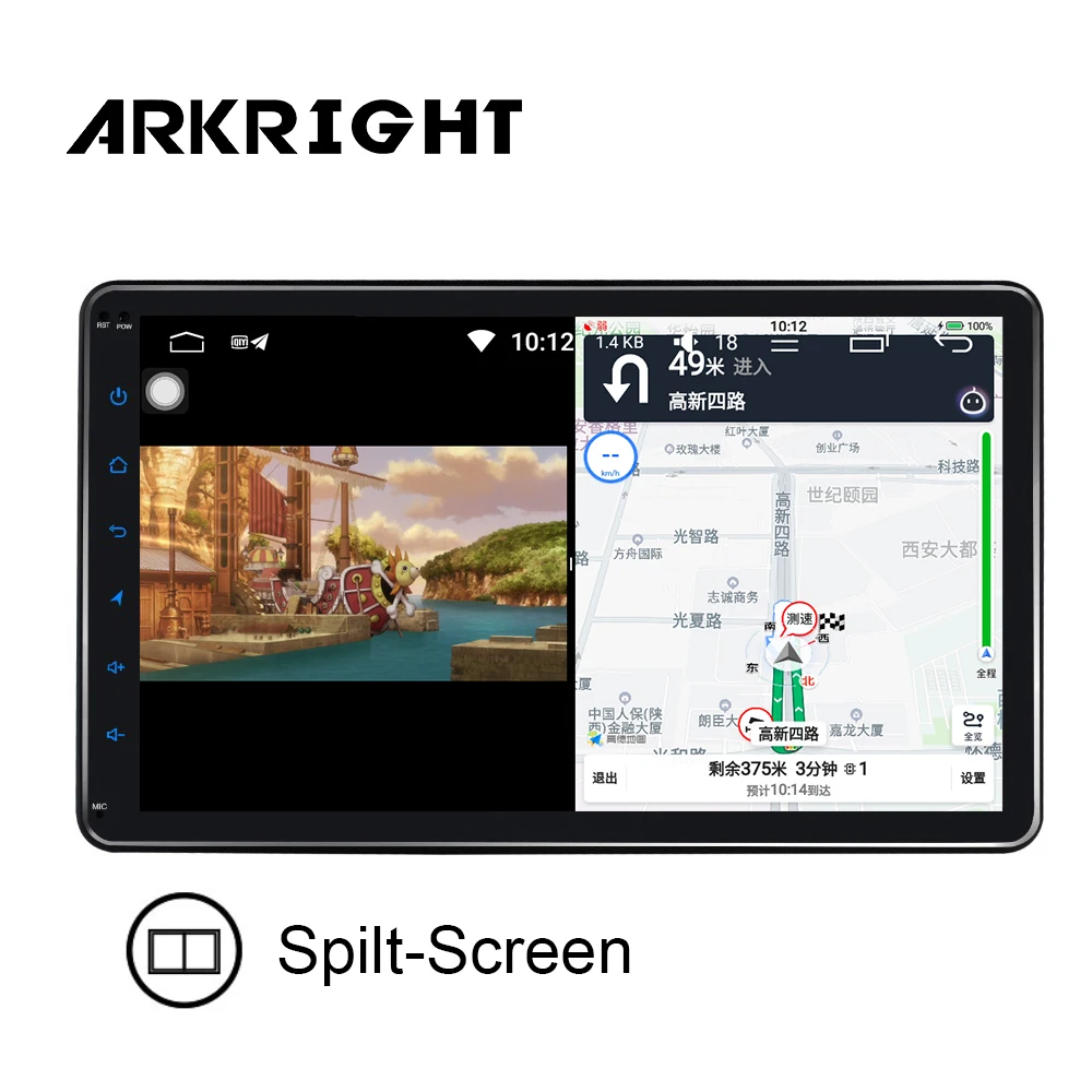 Автомагнитола 1 Din 10 дюйма 4 + 64 ГБ Bluetooth GPS/видеовыход/SWC/IPS/SPDIF | Автомобили и