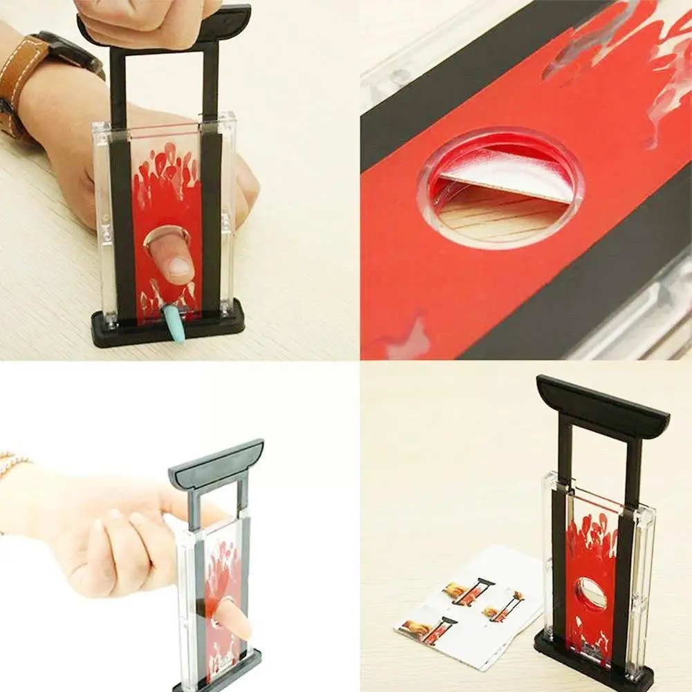 

Flame Finger Guillotine Finger Cut Thumb Knife Profesional Magic Gimmick Props Toys For Kids Close Up Stage Props P3p3