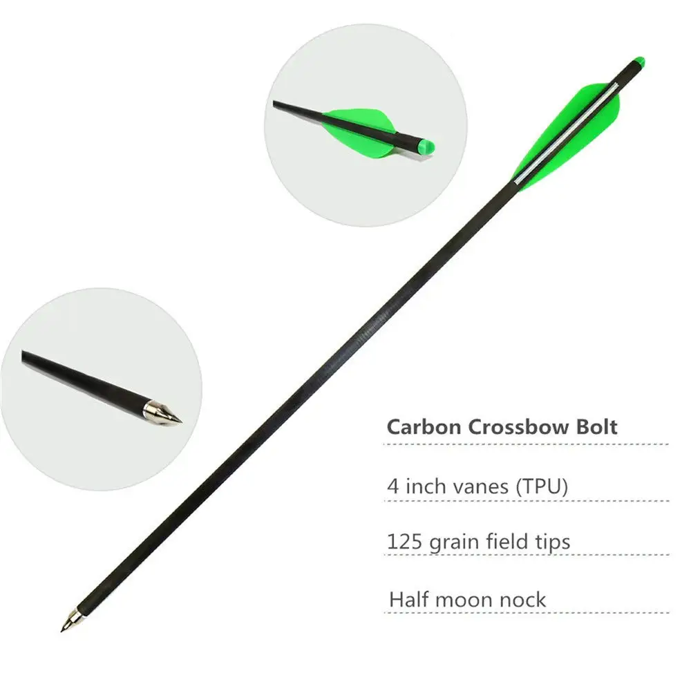 Стрельба из лука 20 &quot22 дюйма карбоновые арбалетные стрелы охотничьи