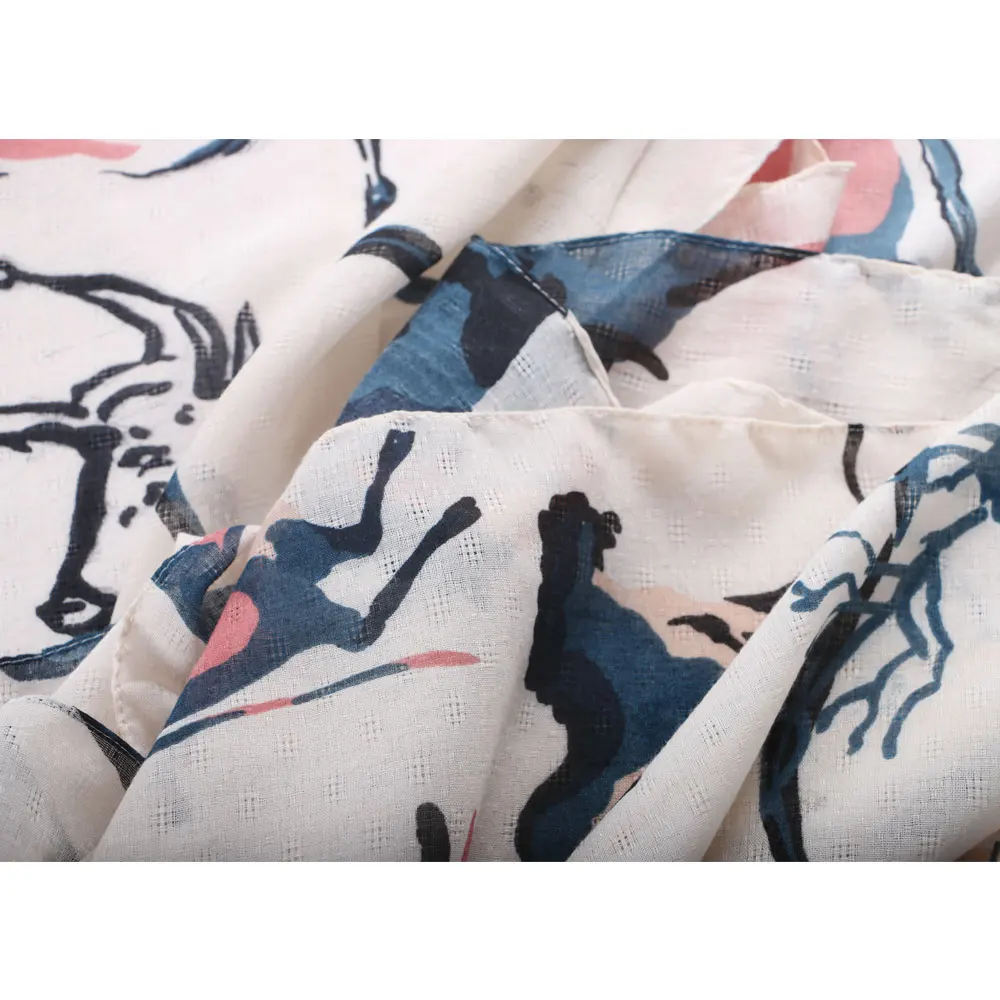 Летний Пляжный шарф с кисточками и принтом шаль пончо солнцезащитный для женщин