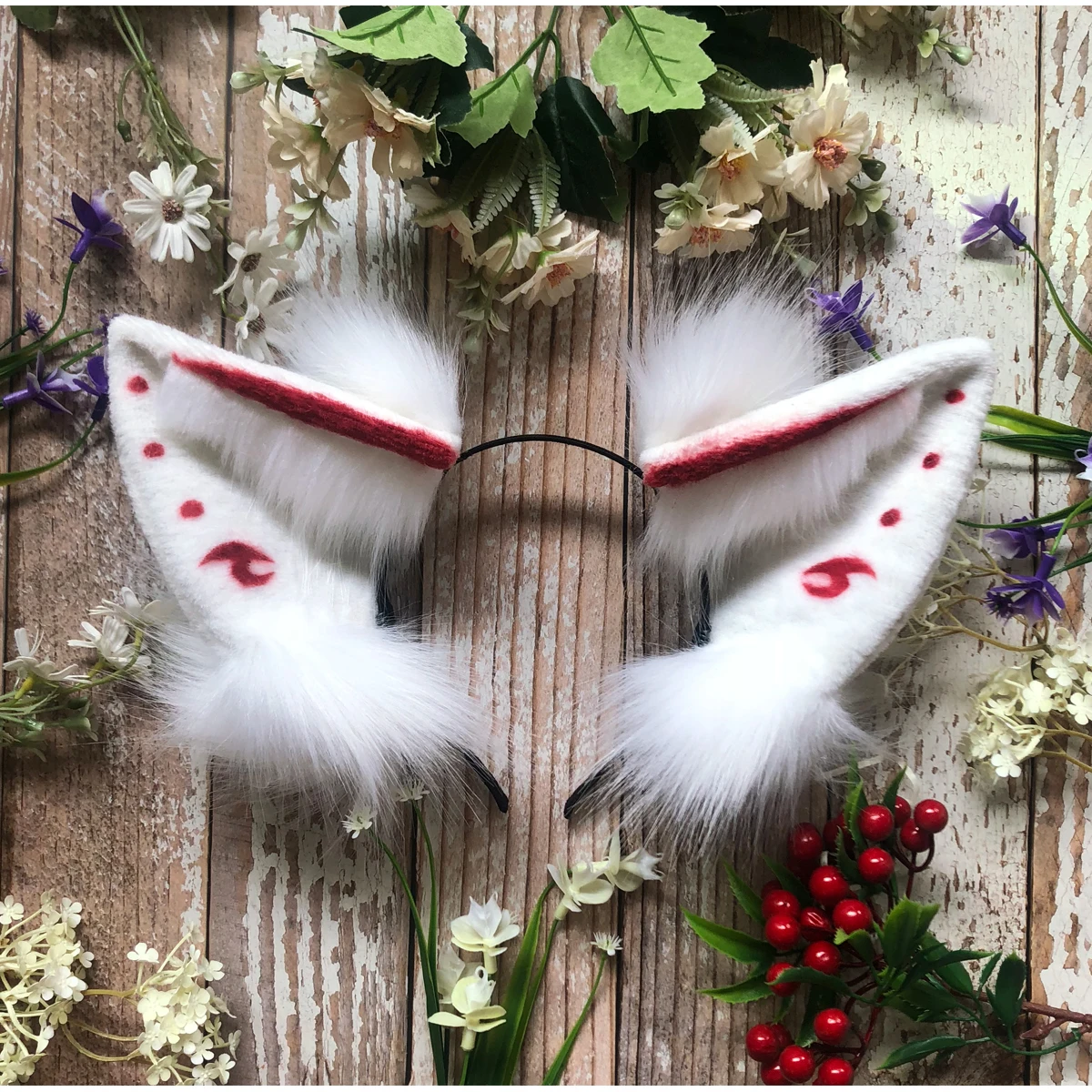 Новый головной убор с принтом ручной работы изображением животных лисы волка