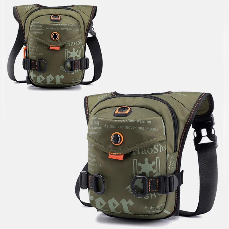 Мужская поясная сумка с заниженной талией многофункциональная на молнии для