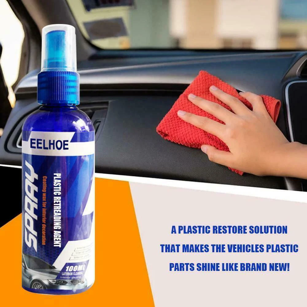 

New Car Coating Spray Polish Interior Rubber And Plastic Scratch Repair
