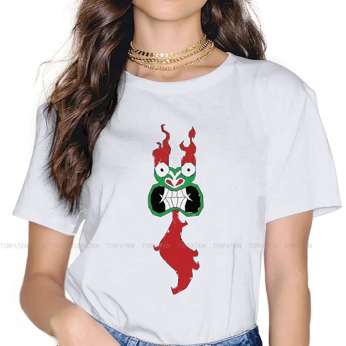 

Aku Essential O Neck TShirt Samurai Jack Action Animation Magic Fabric Original T Shirt Girl Individuality 4XL Hot Sale