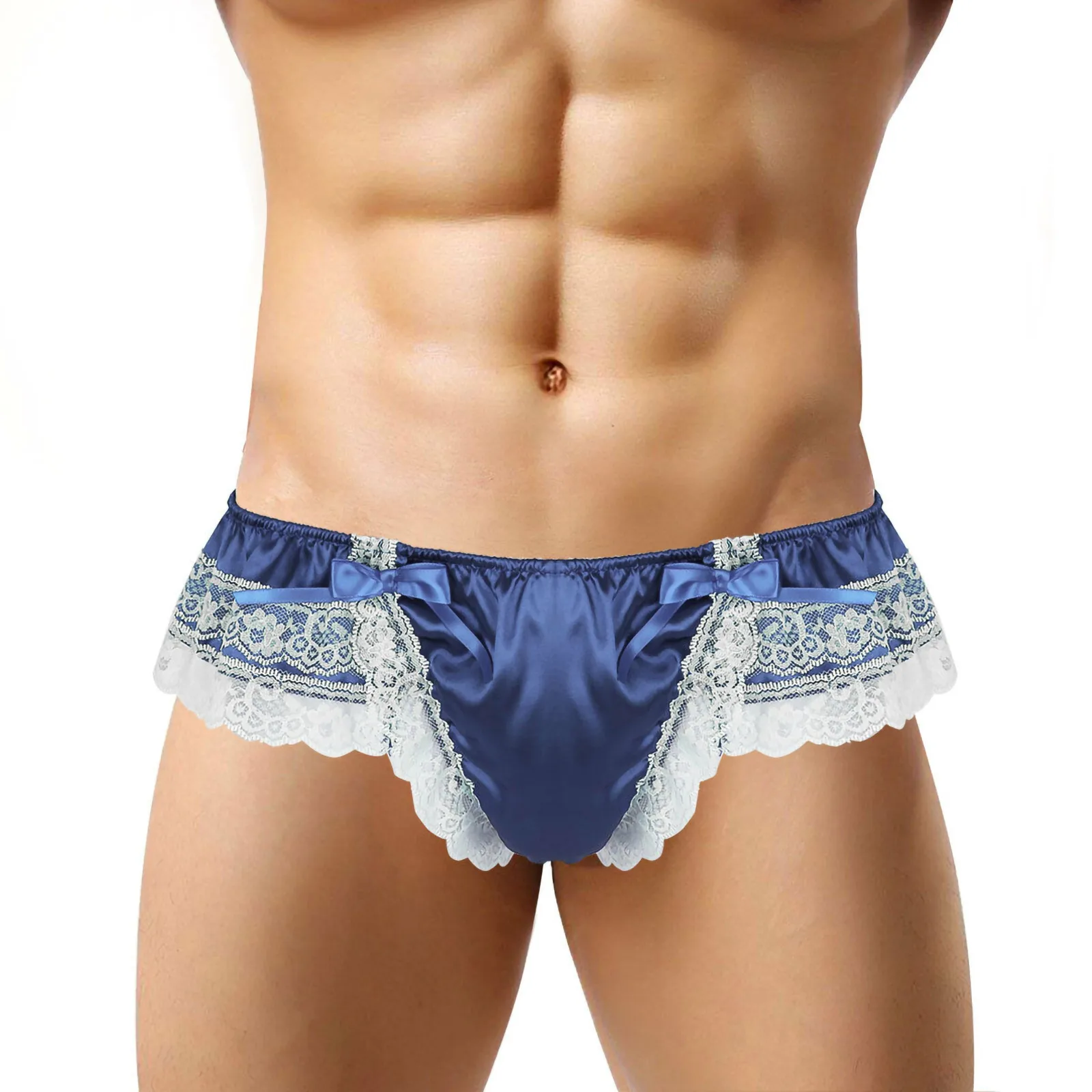 Трусы-стринги мужские кружевные с вырезом на попе сексуальные | Тематическая