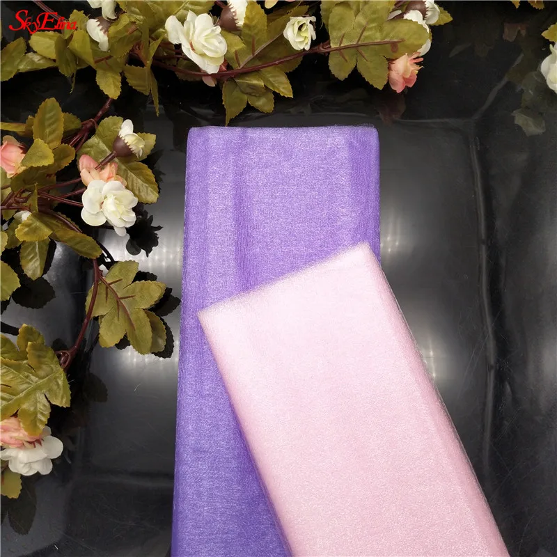 5/10 м рулон тюля с украшением в виде кристаллов ткань органза тюль рулонная