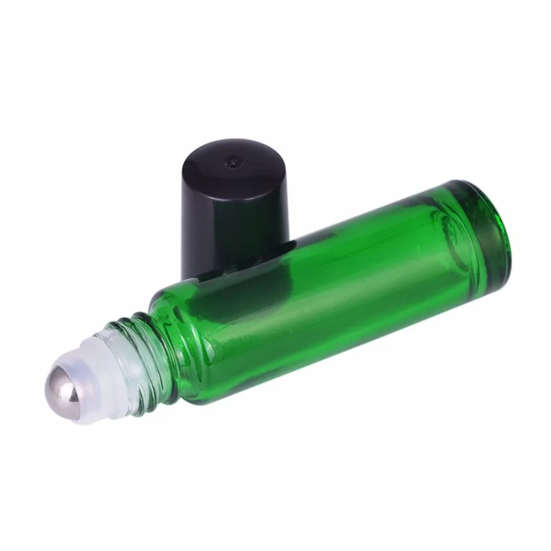 

Glass Roll on Bottles with Metal Roller Balls - Essential Oils Key Included 4 Pack of 10Ml