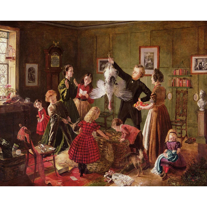 

DIY Painting By Numbers Kit Oil Picture By Numbers Thanksgiving day 40x50cm Wall Art Painting on Canvas Home Decoration Gift