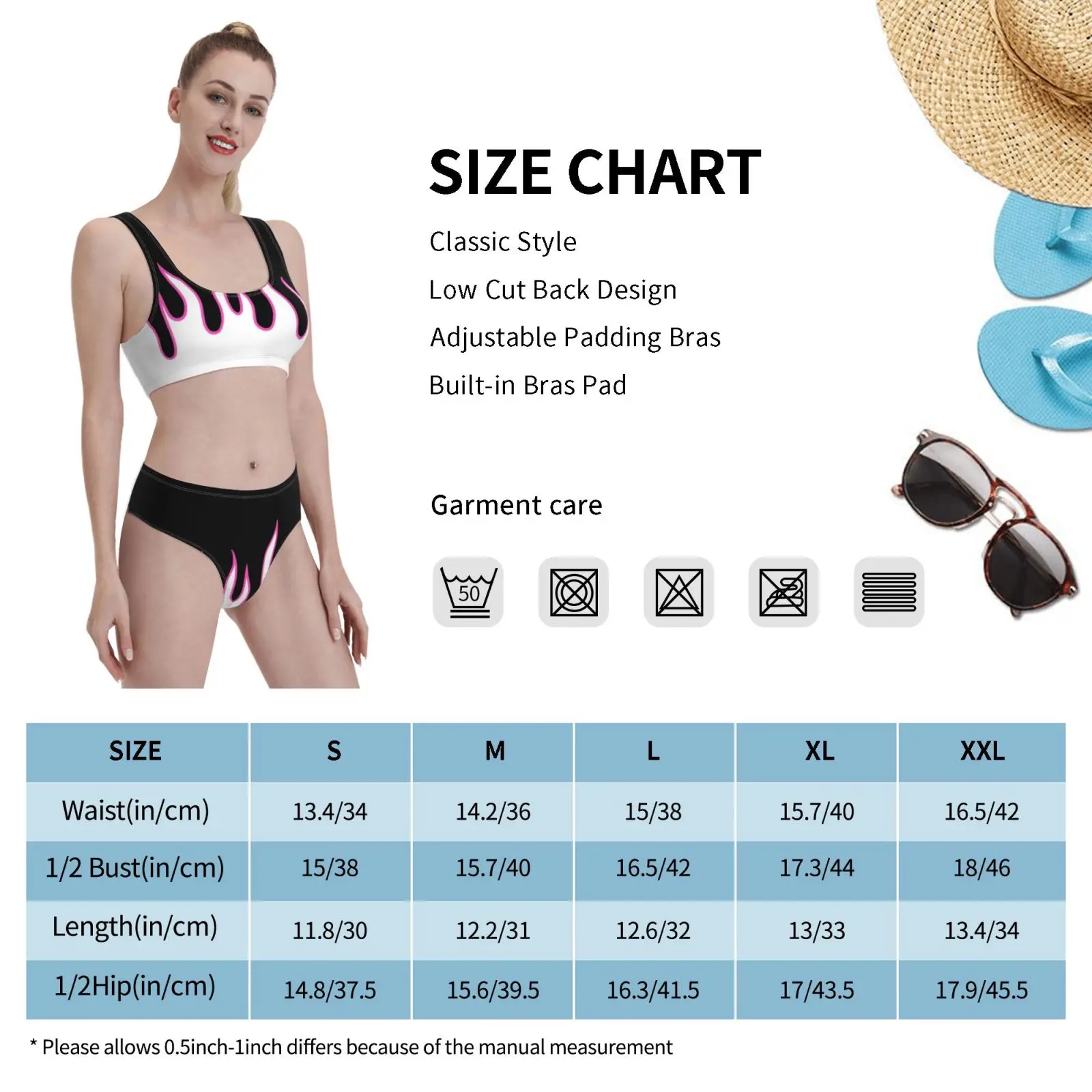 

Pink Flames Swimsuit one piece Bikini Padded Flames Pink Pink Aesthetic Fire Cool And Roll Motorcycle Rider Bike Boke