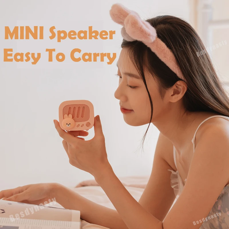 Новый милый Домашний Мини Портативный беспроводной Bluetooth динамик s стерео бас HIFI