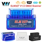 Автомобильный диагностический сканер ELM327 V1.5 OBD2, совместимый с Bluetooth, OBD 2, считыватель кодов OBD2 OBD II ELM 327 в 1 5 Android