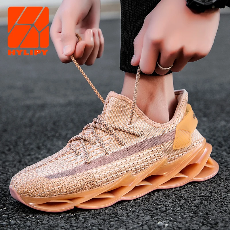 

Men Sneakers Spring Autumn Mens Shoes 2021 Fashion Flying Woven Casual Shoes Breathable Footwear Running Sports Shoes Size 39-45