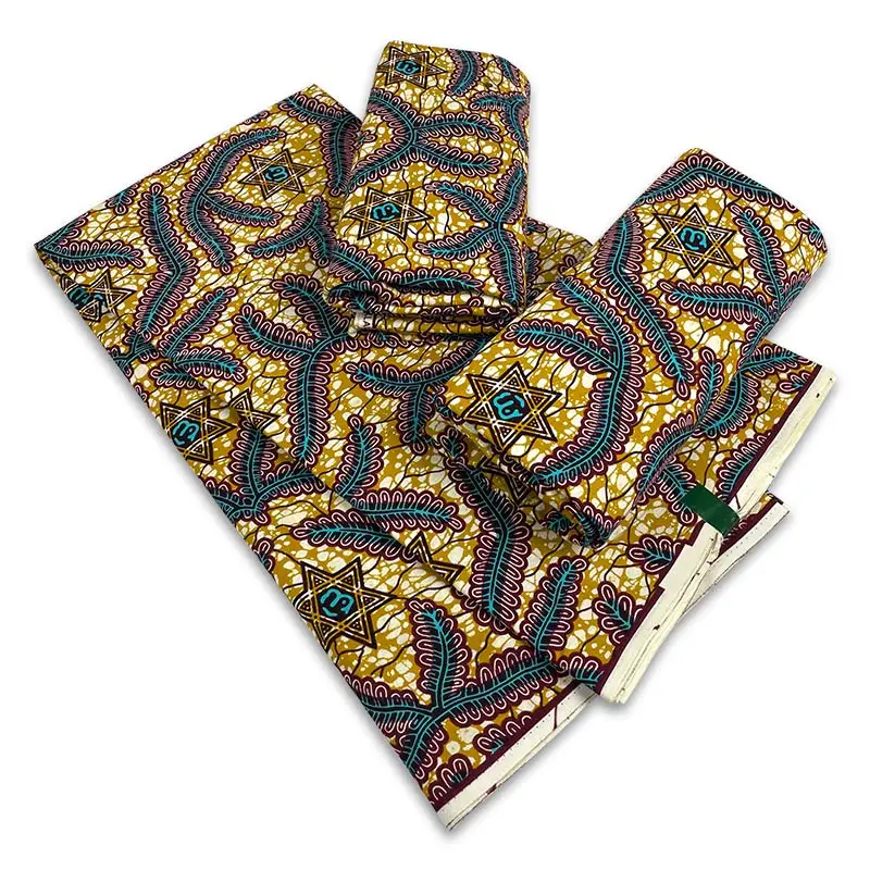 

new 6 yards of 100% cotton African ankara wax fabric original wax tissue african print fabric for wedding dress african fabric