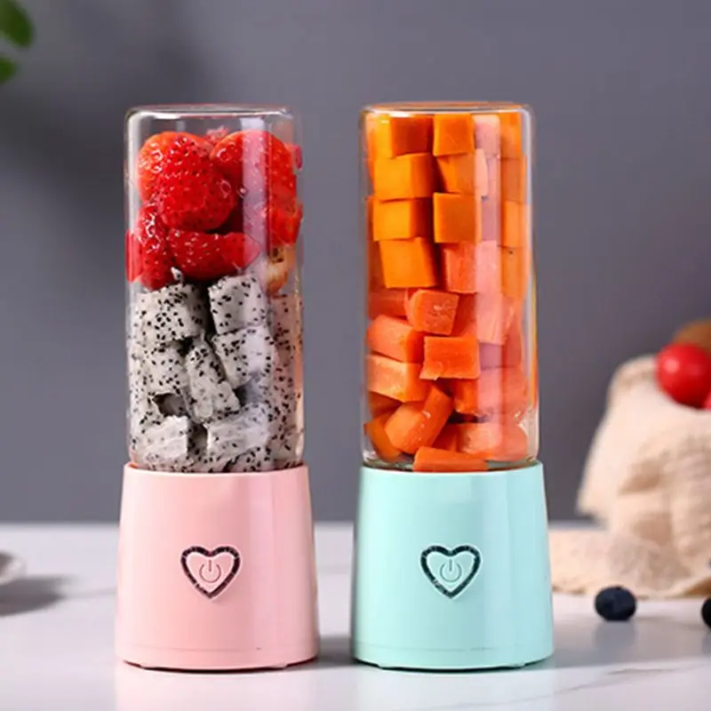 

Портативная миниатюрная электрическая соковыжималка, чашка с одним приводом, блендер индивидуального размера, перезаряжаемый через USB апп...