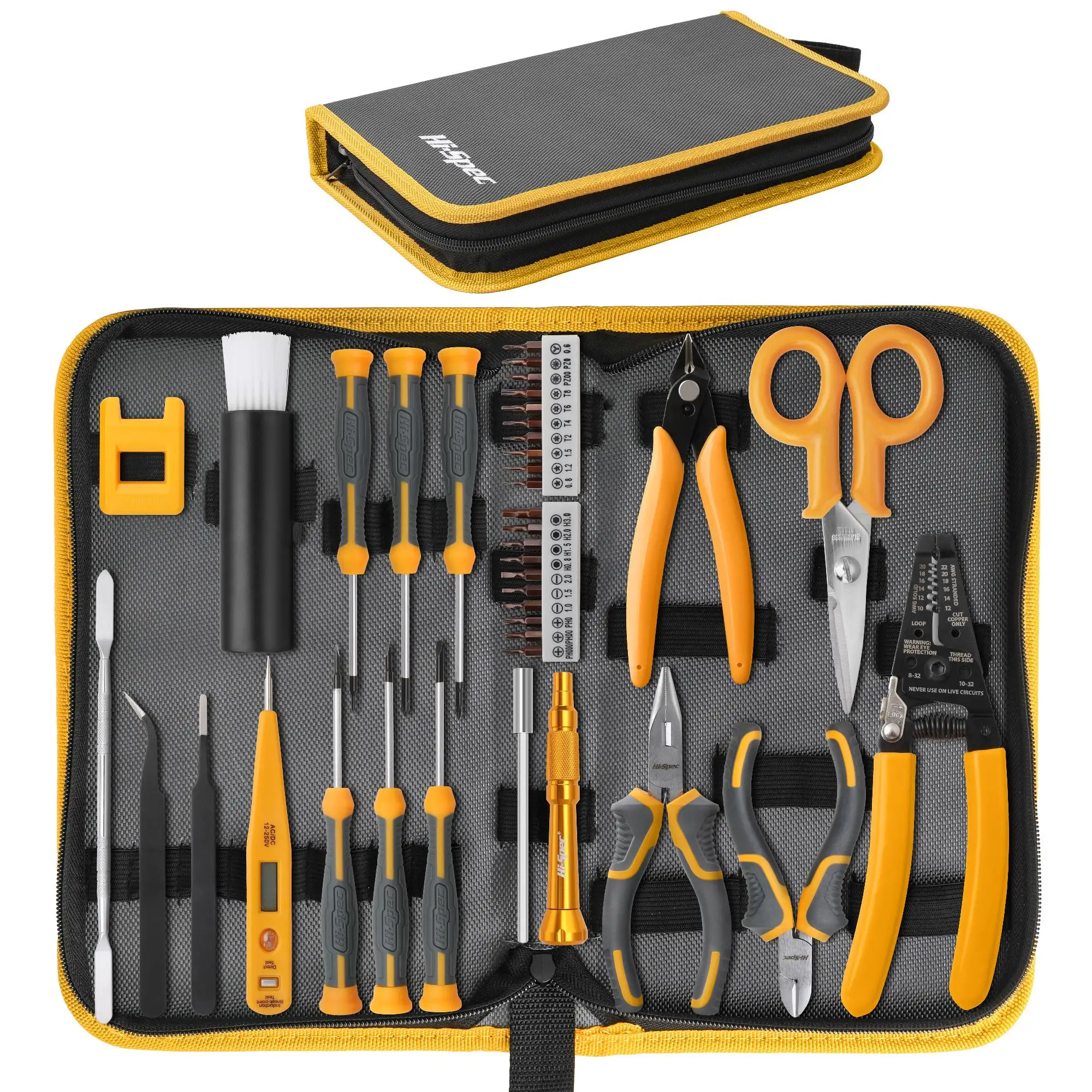 

Hi-Spec 39pc Precision Tool Set Professional Electronics Repair Tool Kit Hand Tools for Repair Cell Phone Iphone Ipad Watch PC