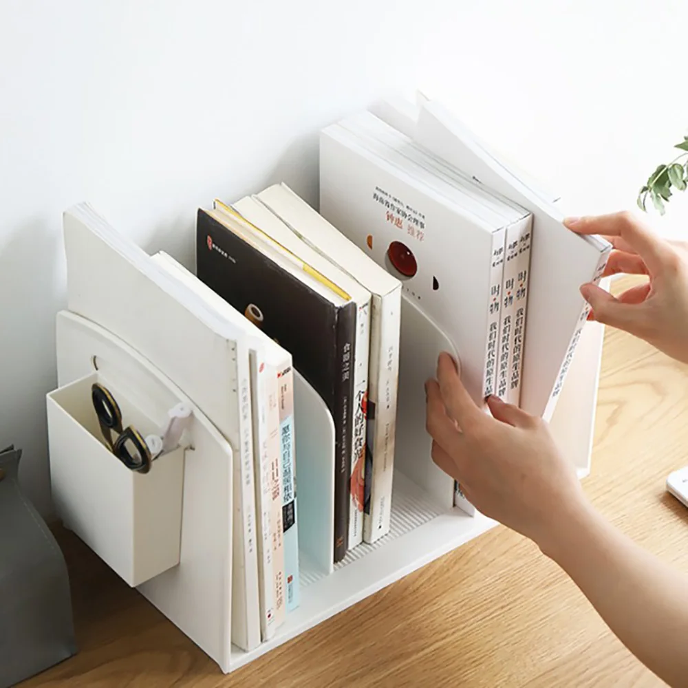 Настольный книжный стеллаж компактный с полками для студентов и учебников