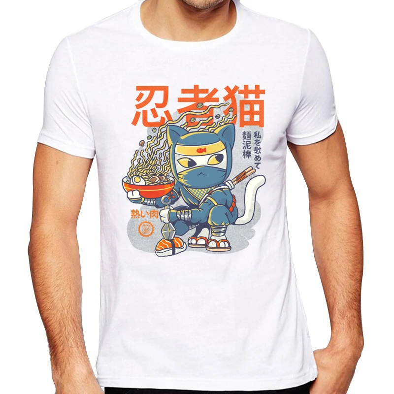 Новинка 2020 модные мужские дизайнерские футболки с коротким рукавом в виде кота