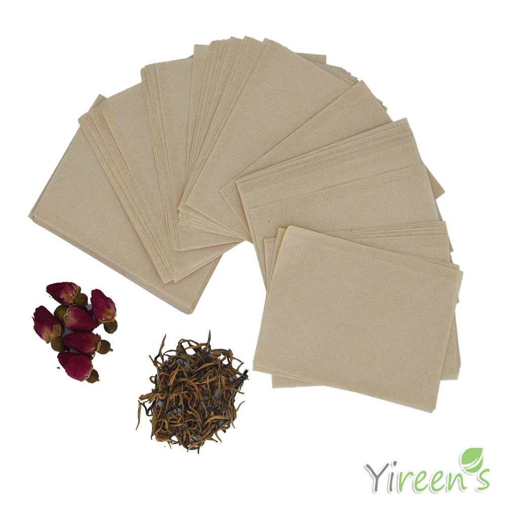 

1000pcs 58 X 62mm Disposable Minila Hemp Paper Tea Filters, Heat Sealing Coffee Bags No Bleach