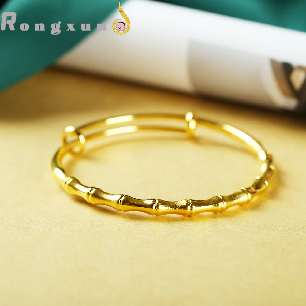 

Rongxun Bamboo Shape Bracelet, Luxury Korean Retro Jewelry With Adjustable Size, 2021 New Fashion Design