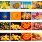 Картина из страз Апельсиновый Сок 5D квадратная круглая