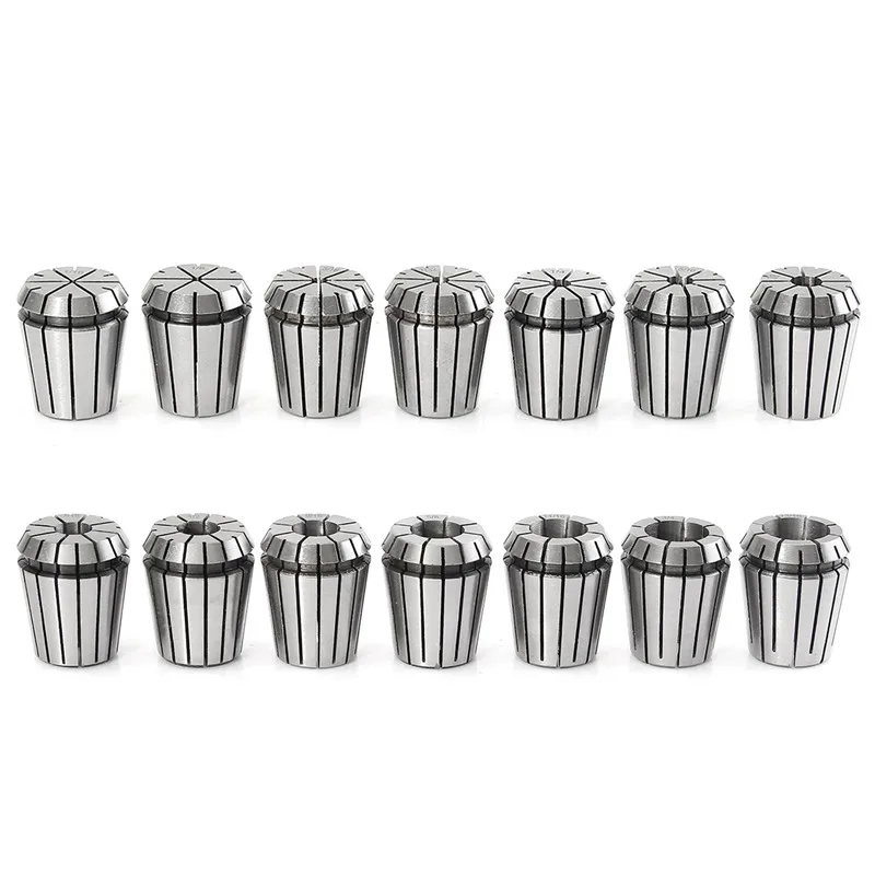 14 шт. цанговый патрон Фрезерный токарный инструмент с ЧПУ 1/16-3/4 дюйма для