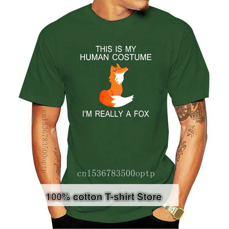 

New I am Reall a fox T shirt Women Funny Print 100% Cotton Soft 2021 Summer Short Sleeve Tops Tee Cute Tshirt for Girl