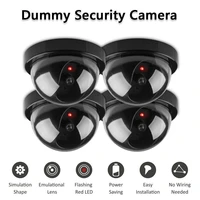 1 pcs smart indooroutdoor dummy surveillance camera home dome waterproof fake cctv security camera with flashing red led lights