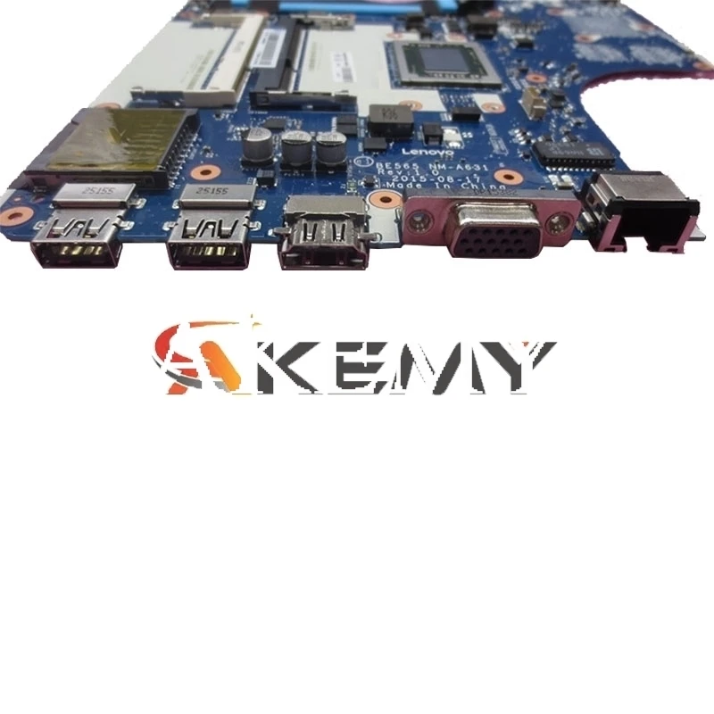 

Akemy For Lenovo Thinkpad E565 Laotop Mainboard BE565 NM-A631 Motherboard A6-CPU DDR3