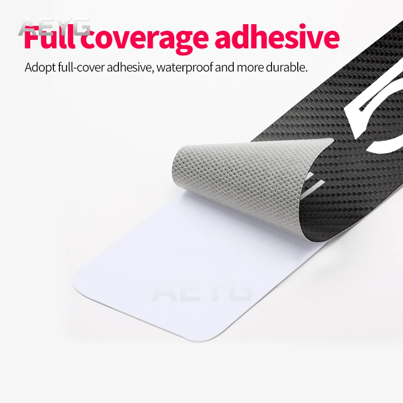 Наклейки из углеродного волокна на пороги автомобиля защитные кожаные наклейки