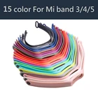 Ремешок 15 цветов для Xio mi Band 4, браслет Correa для Mi Band 5, ремешок для часов Mi Band 4, браслет
