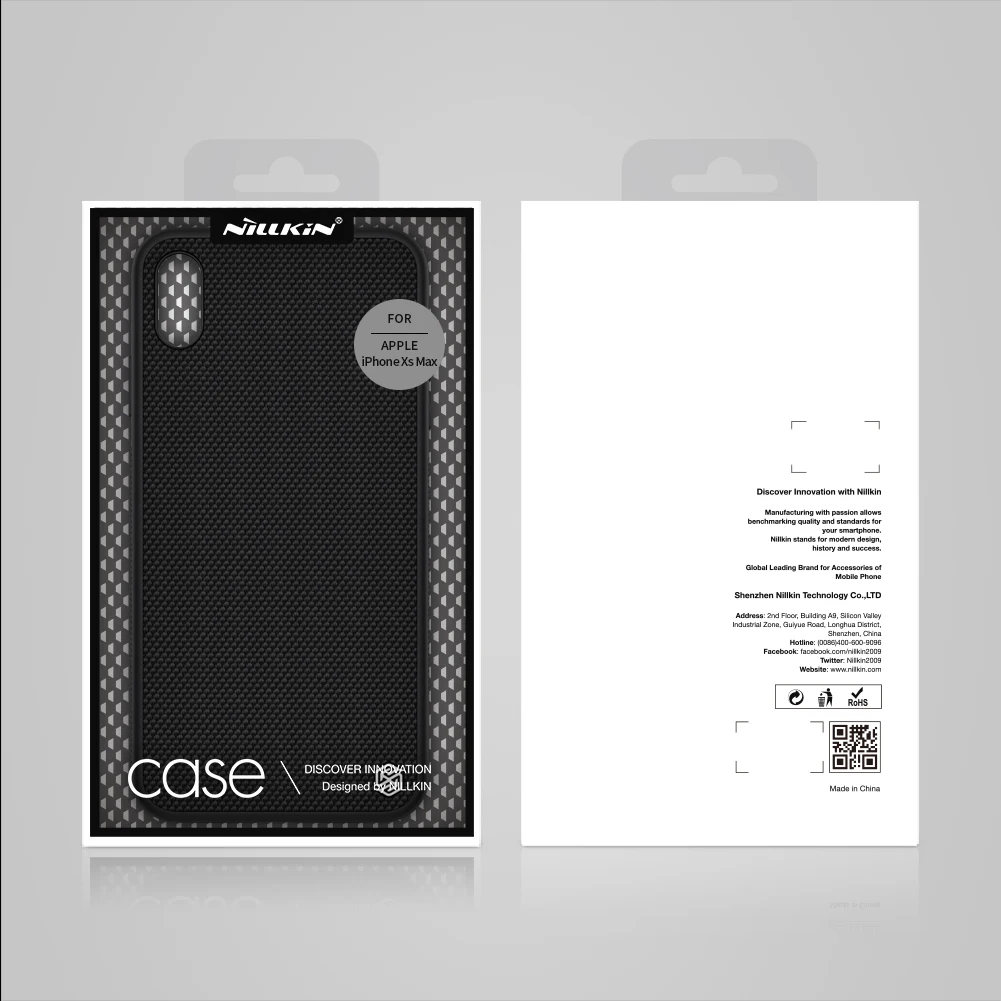 for iPhone Xr Xs Max X Case Nillkin Textured Nylon Fiber Durable Non-slip Soft TPU Shockproof Cover for Apple iPhoneX Funda Capa