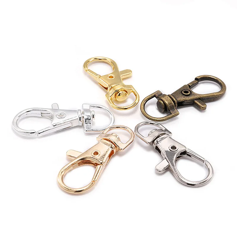 

10pcs/lot 32mm 36mm 38mm DIY Key Chain Plated Jewelry Findings Lobster Clasp Hooks for Necklace&Bracelet Chain Supplier