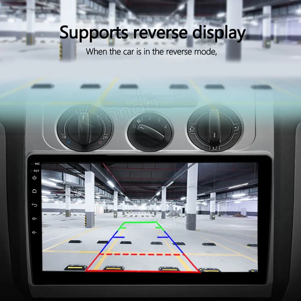 Krando Android 10 0 9 &quotIPS Full Touch автомобильное мультимедийное радио для Volkswagen VW Touran 1 2003 2010