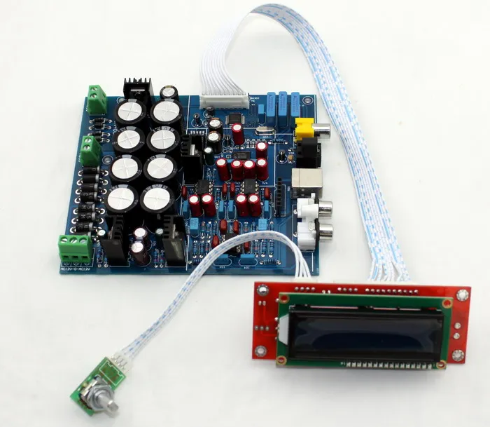 

PCM1794 AK4118 Decoder Audio Board Soft Control DAC Decoding Coaxial Fiber Input 192KHZ Speaker Amplifier Home Theater