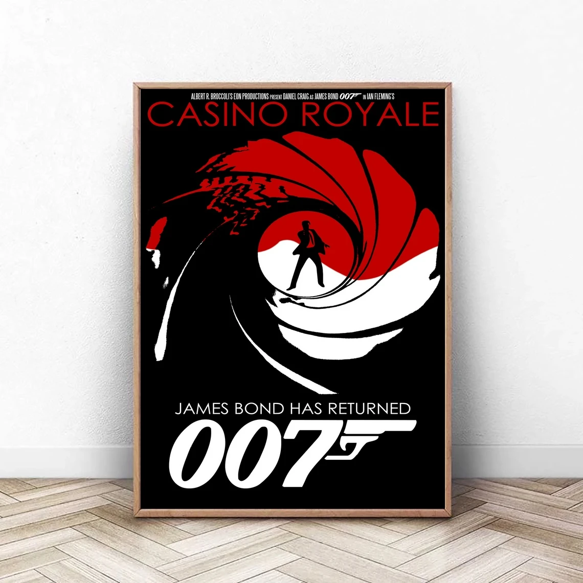 Классический альбом из казино агент Джеймс Бонд 007 Картина на холсте