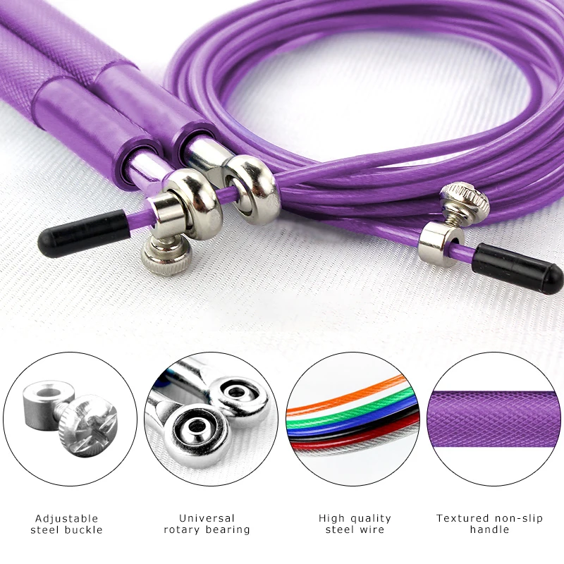 

Professional Speed Jump Rope Workout Boxing Training Exerciser Skipping Rope Adjustable Fitness Gym Equipment For Men And Women