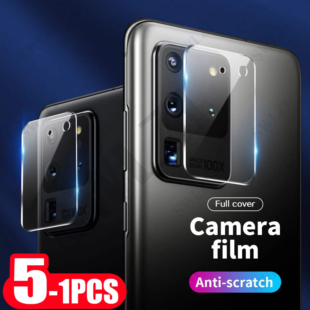 

5-1Pcs Camera Lens for Samsung Galaxy s20 s21 FE ultra Film phone screen protector s10 s10e s9 s8 plus lite Tempered Glass