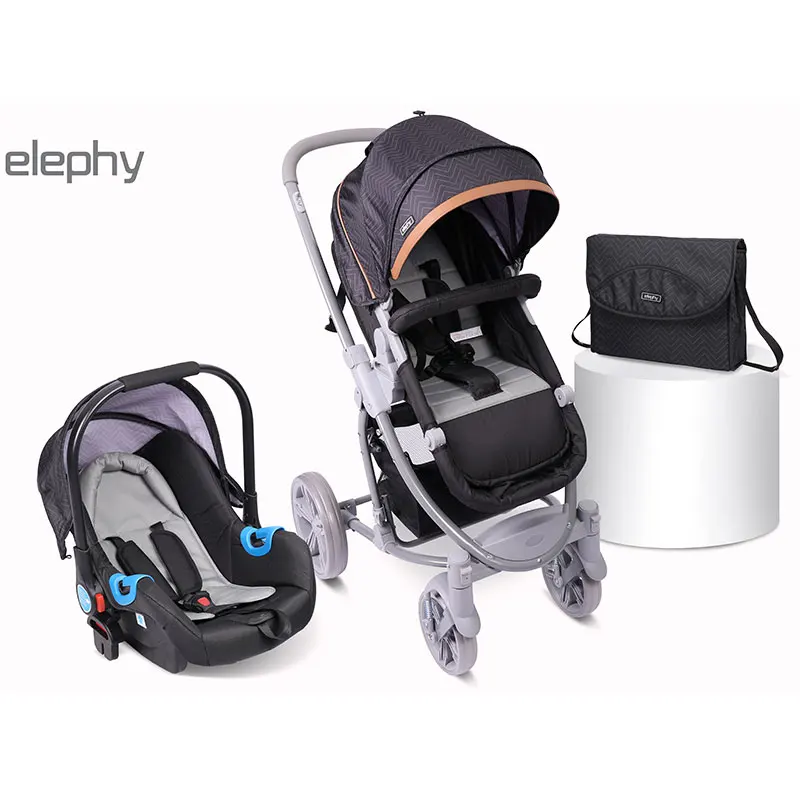 

BURBAY high view ,small folding ,landscape travel system and luxury 2 in 1 baby stroller